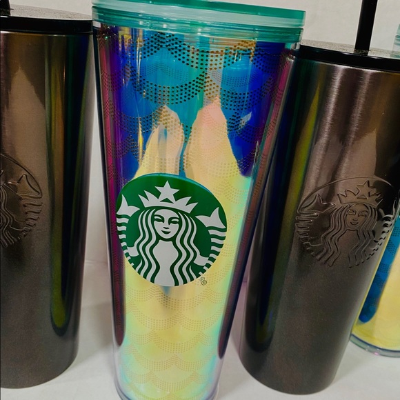 Starbucks Geo Scales and Black Glitter Tumbler. - Picture 3 of 9